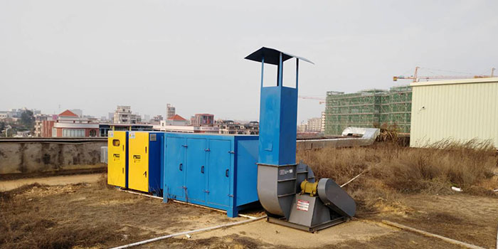 東莞市超越光學制品有限公司注塑工藝廢氣處理工程案例圖