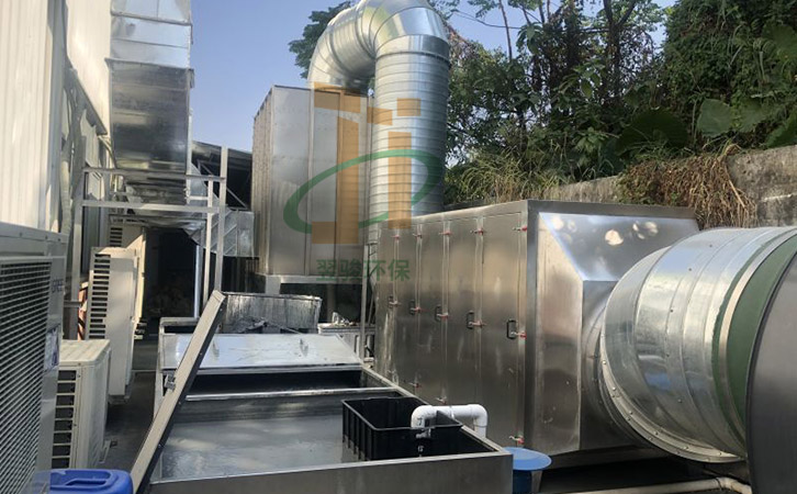 噴漆廢氣處理設(shè)備混動氣旋塔+活性炭吸附器定制生產(chǎn)安裝