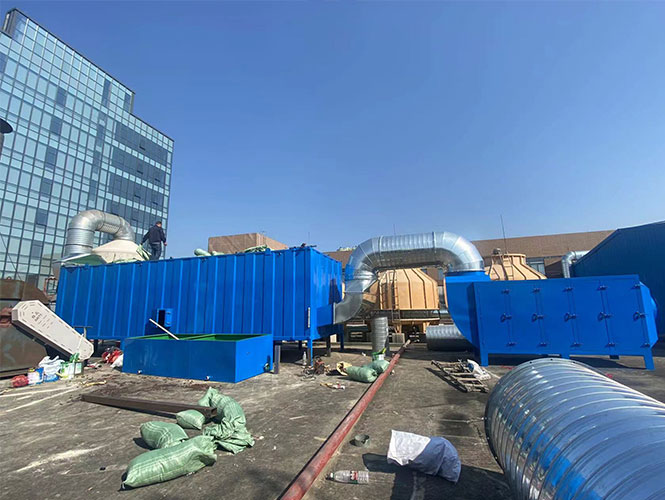 生物法除臭+活性炭吸附裝置