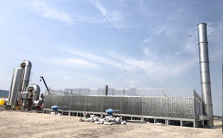 噴漆廢氣治理 生物法廢氣處理工程現(xiàn)場
