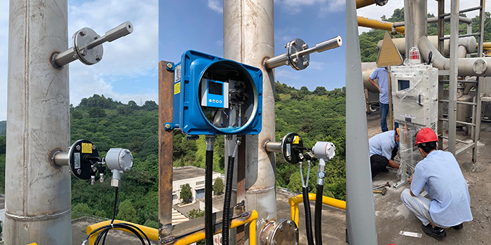 自動(dòng)污染源在線監(jiān)控設(shè)施安裝現(xiàn)場(chǎng)