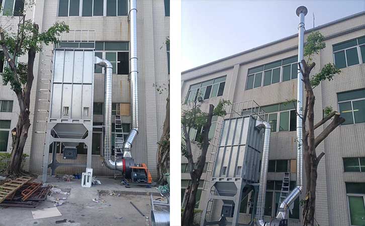 打磨粉塵處理布袋除塵器定制安裝