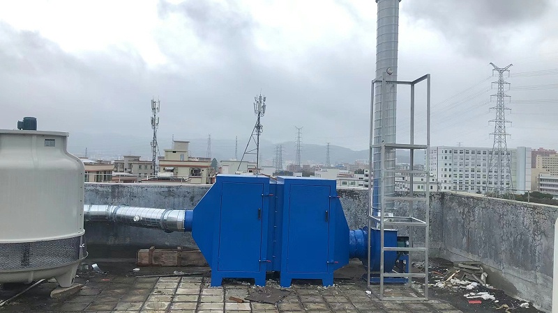 虎門欣賀達廢氣處理設(shè)施圖
