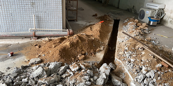 電子廠雨污分流工程施工現(xiàn)場3